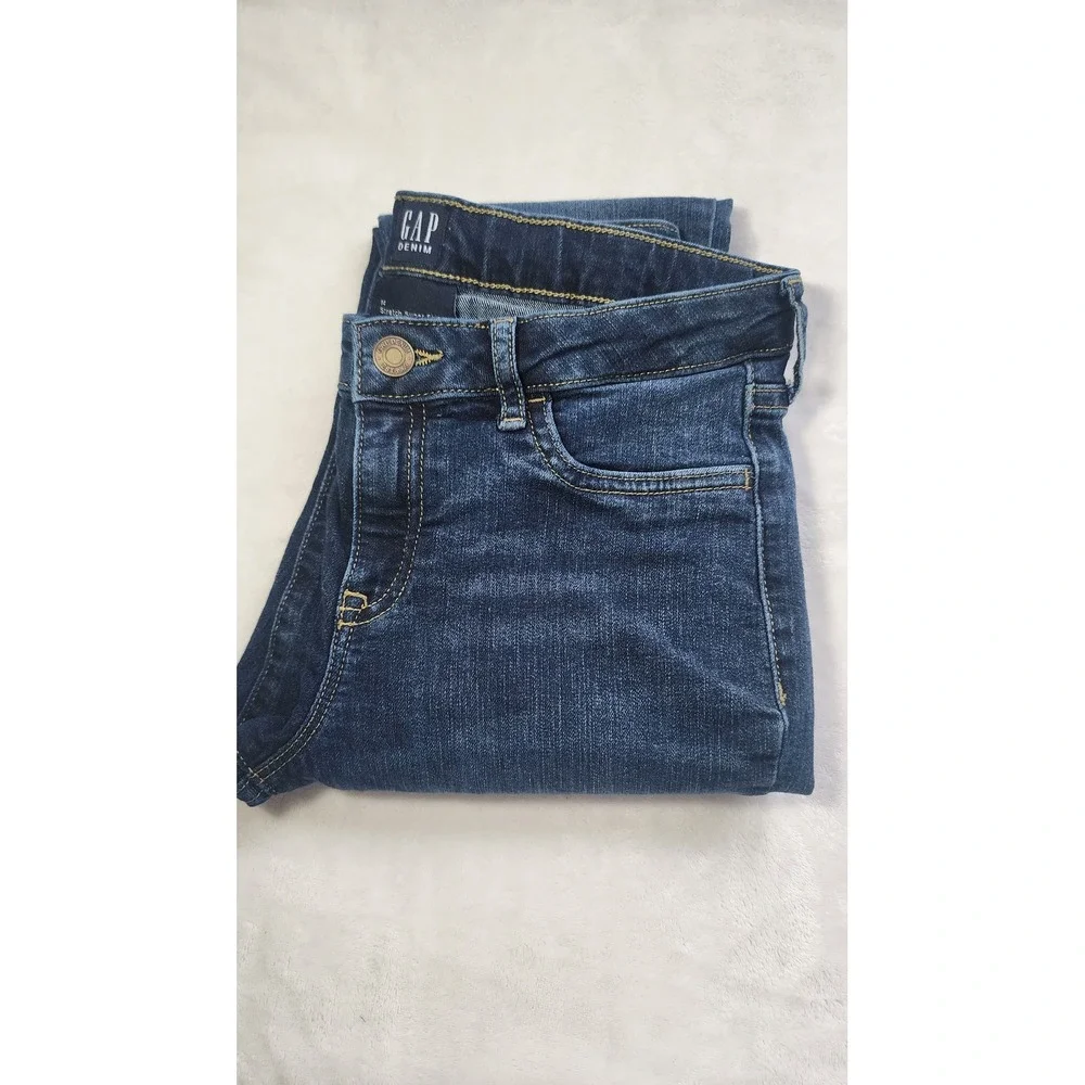 Gap Kids Girls Stretch Super Skinny Jeans Dark Wash Denim Size 14